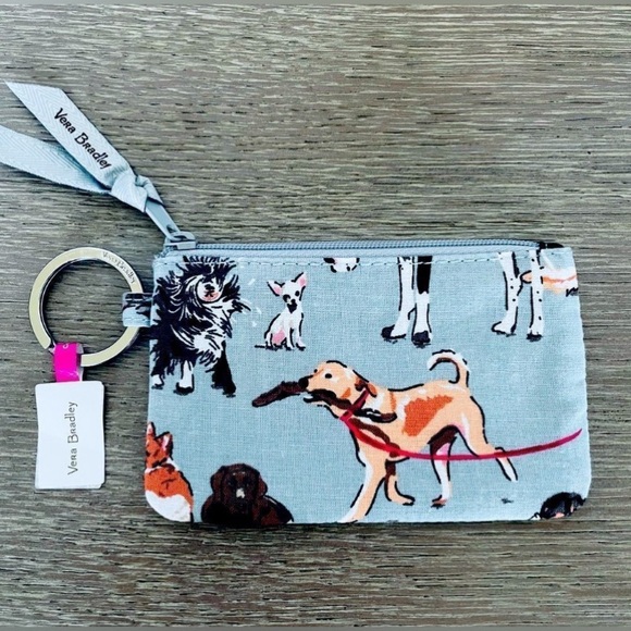 Vera Bradley Handbags - Vera Bradley Dog Show Zip ID Coin Purse Wallet